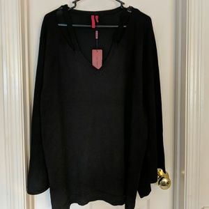 Soft black sweater, 3x